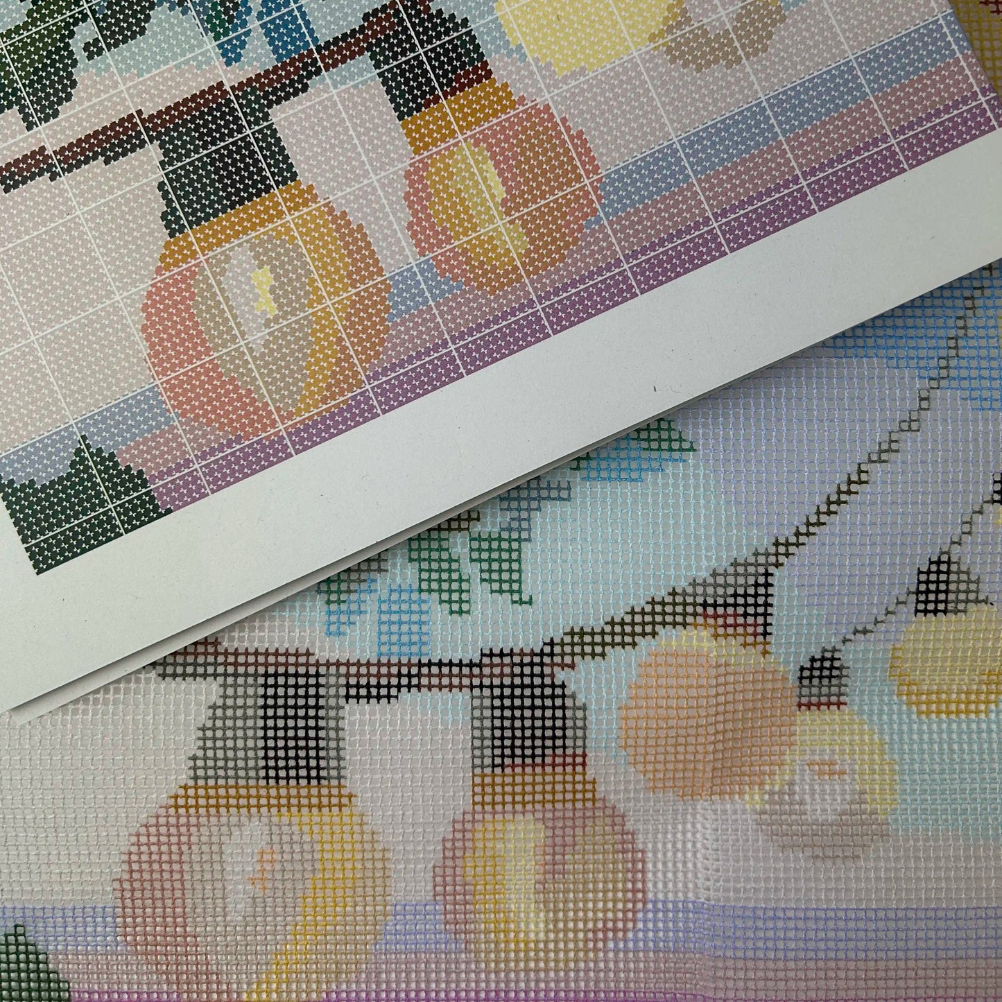 Evening Light Tapestry Kit pre printed canvas and colour plan