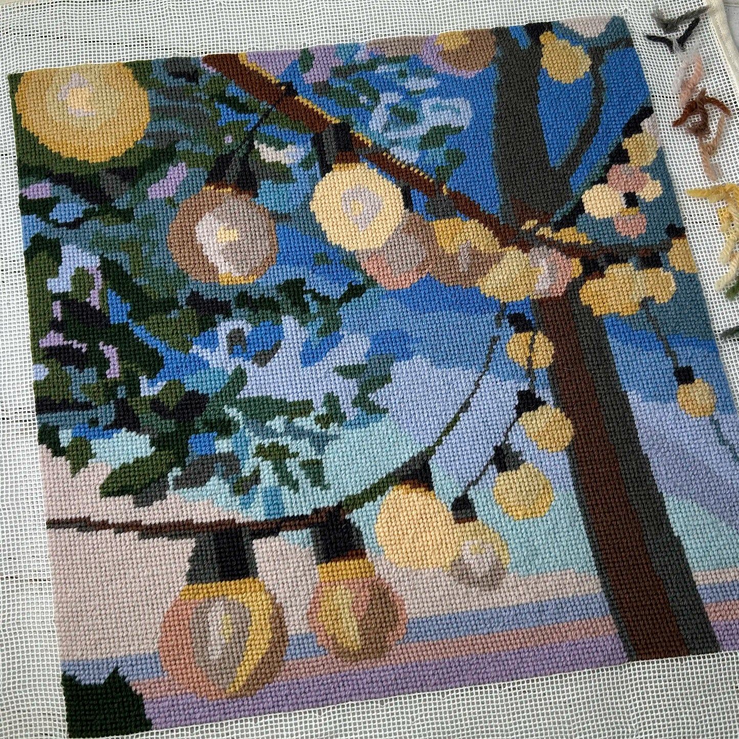 Evening Light Tapestry Kit completed unframed