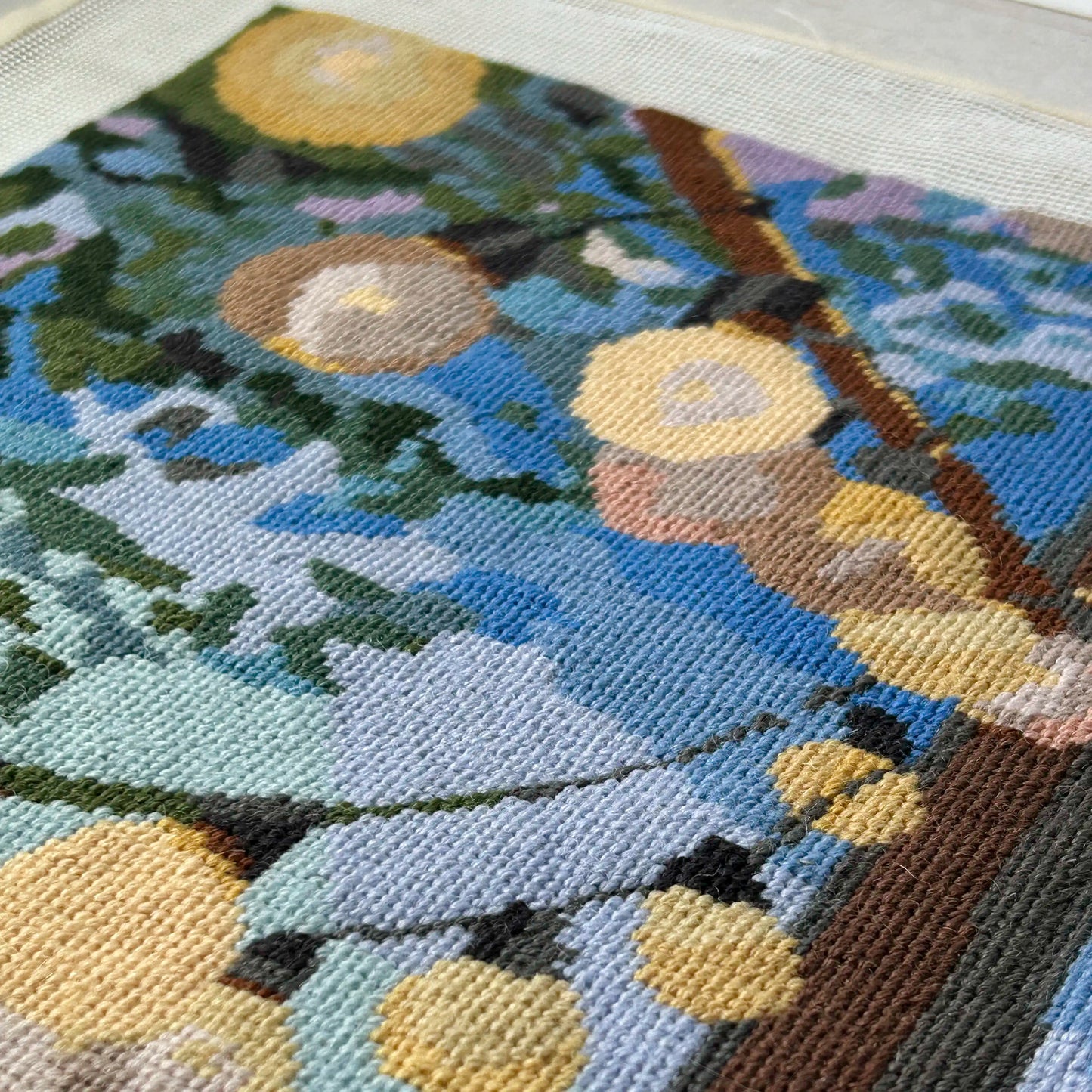 Evening Light Tapestry Kit completed partial shot