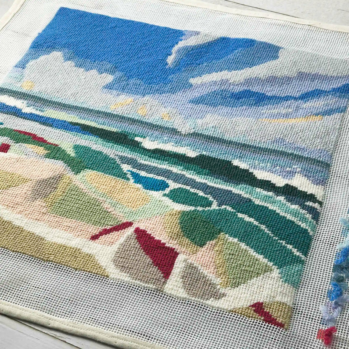 Quiet Shores Tapestry Kit completed unframed