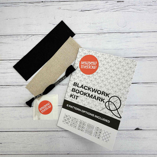 Blackwork Bookmark Kit Contents