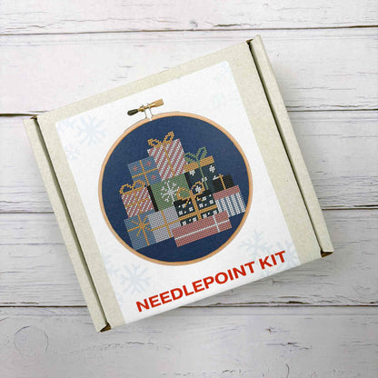 Festive Gifts Needlepoint Kit Box