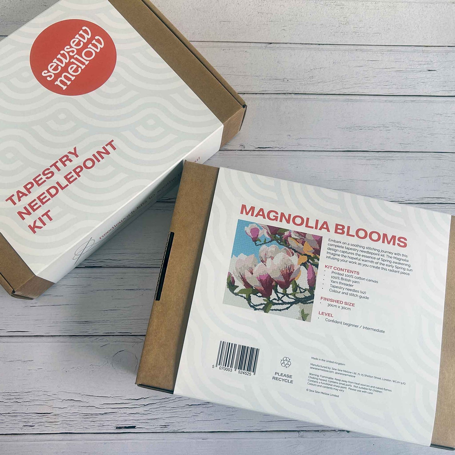 Magnolia Blooms Tapestry Needlepoint Kit packaging